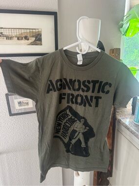Agnostic Front - Olive Green Agnostic Front Graphic Tee - Unisex